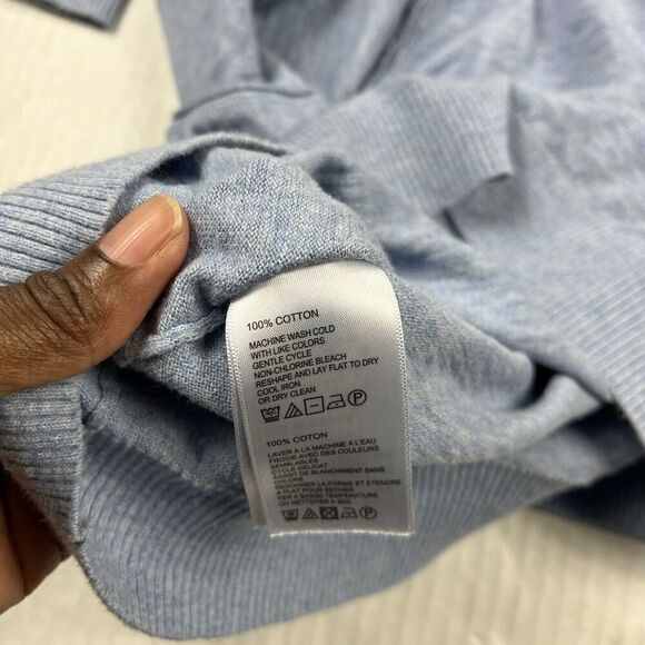 Tommy Bahama Mens Cotton Sweater Blue Work Casual Crew Neck Knit Pullover MEDIUM - Picture 9 of 12